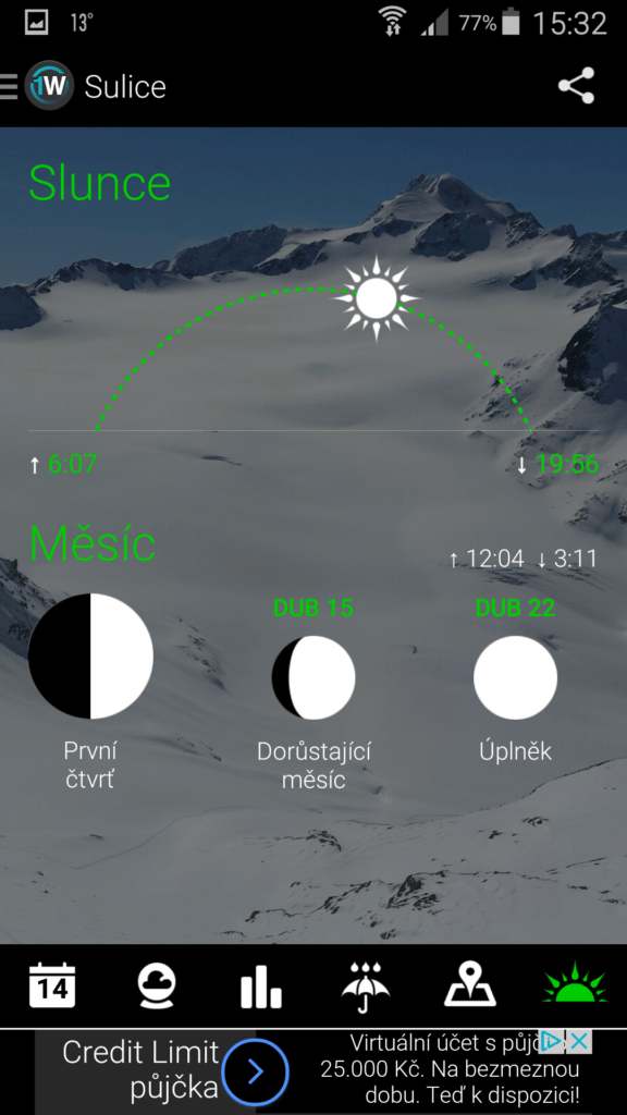 Aplikace 1Weather 13