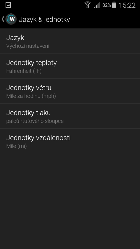 Aplikace 1Weather 6