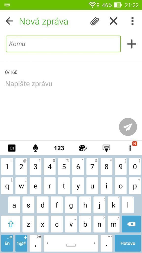 Asus Zenfone Max klávesnice