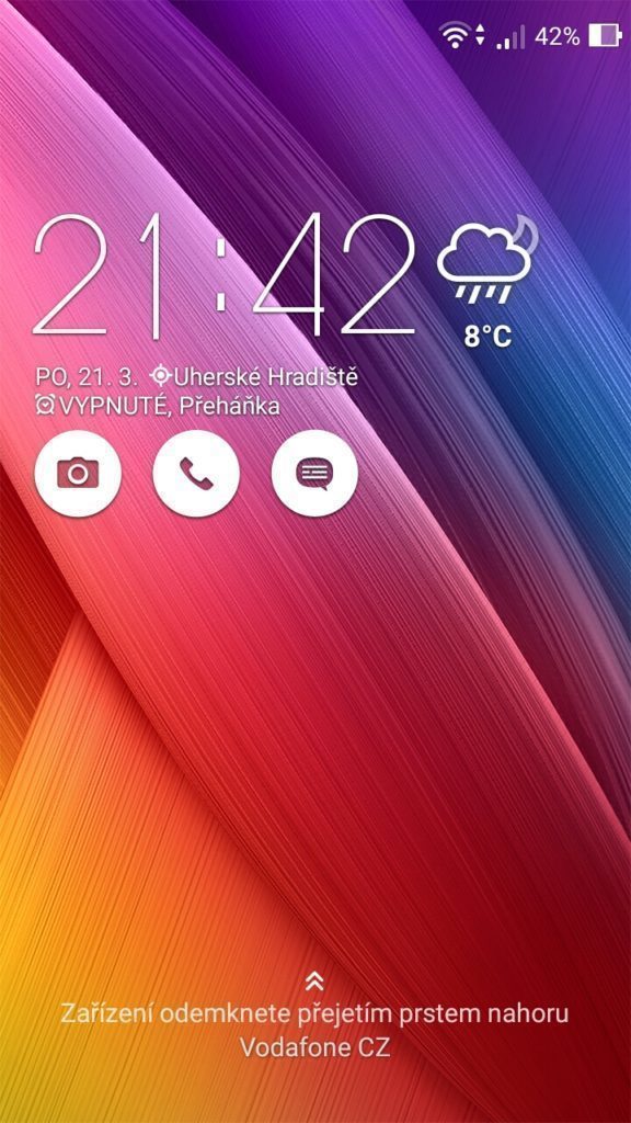 Asus Zenfone Max lockscreen