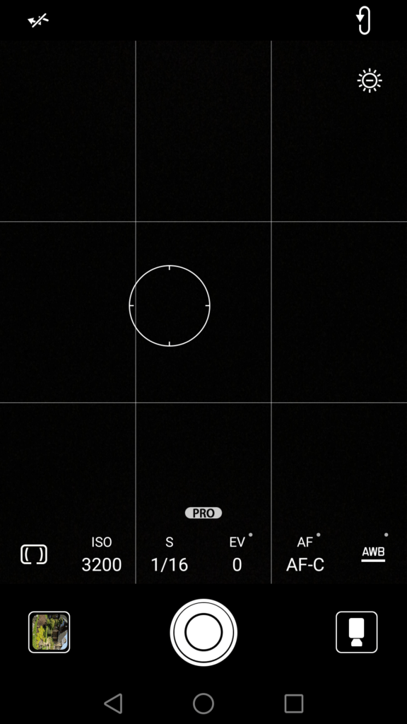 Huawei P9 manuální režim