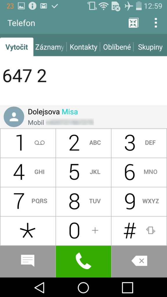 LG G Flex 2 T9 Dialer