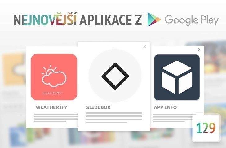 Nejnovější aplikace z google play 2
