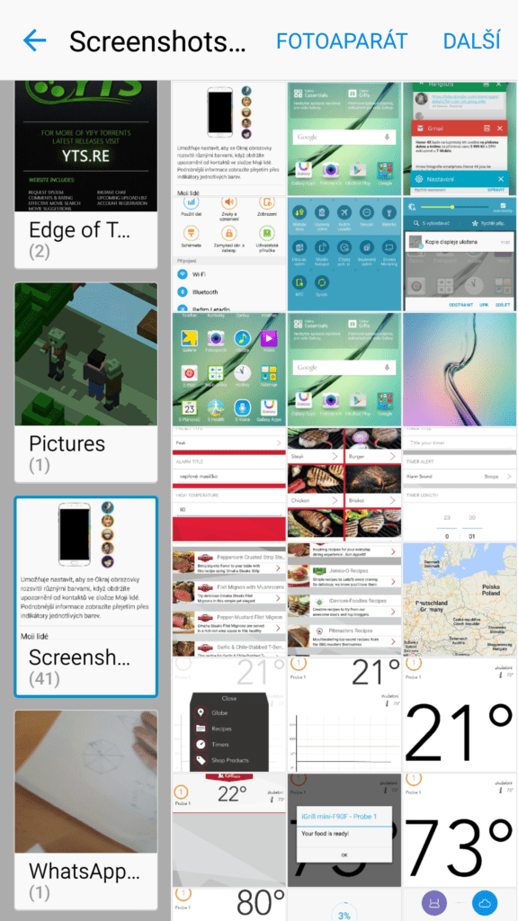 Samsun Galaxy S6 Edge galerie