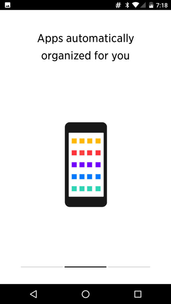 Yahoo Aviate Launcher první spuštění 2