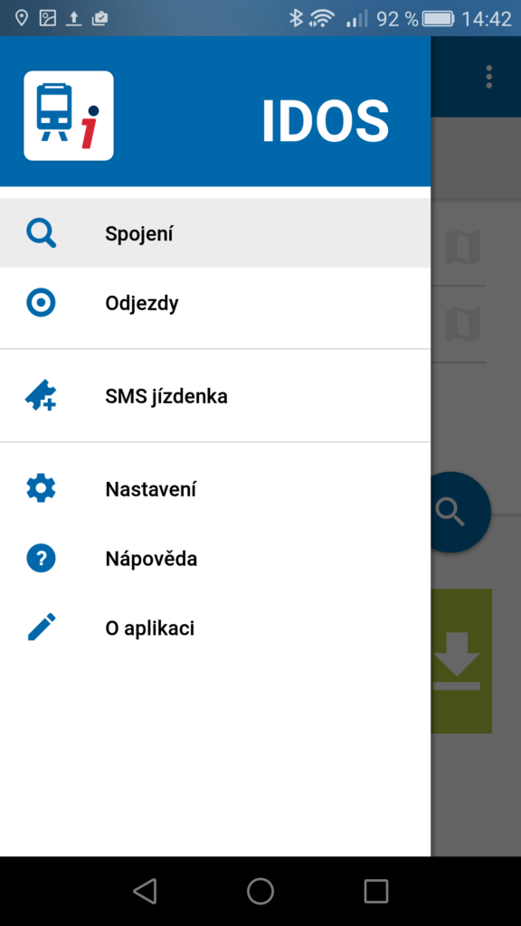aplikace IDOS 3