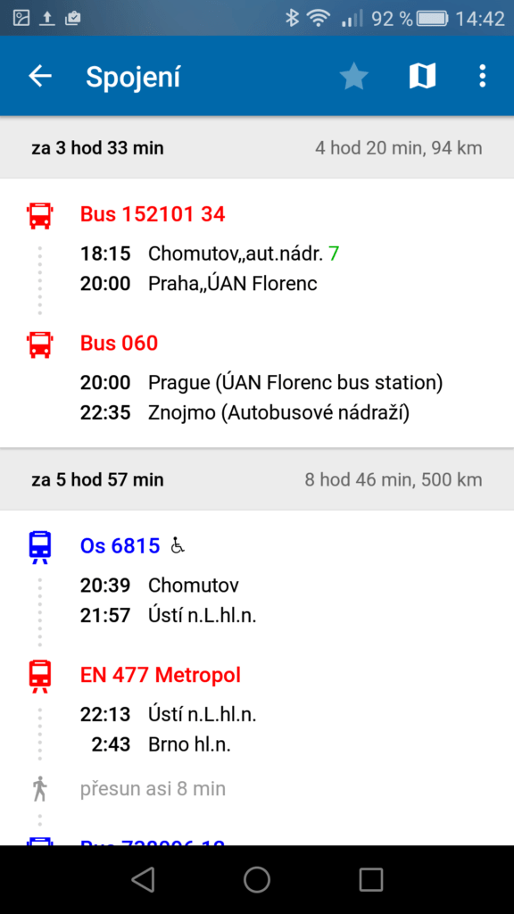 aplikace IDOS 4