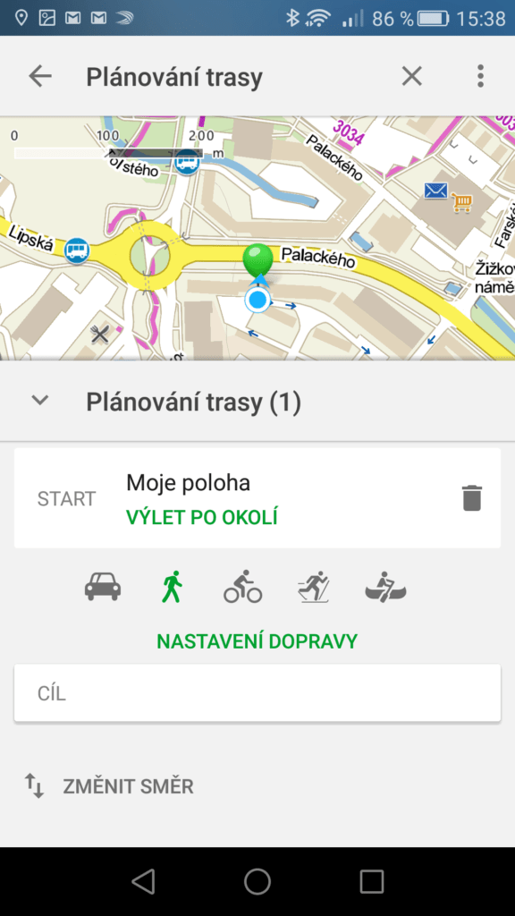 aplikace Mapy.cz 3