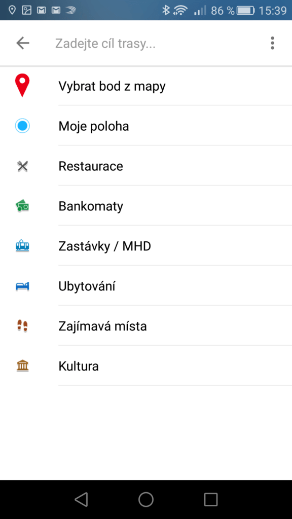 aplikace Mapy.cz 5