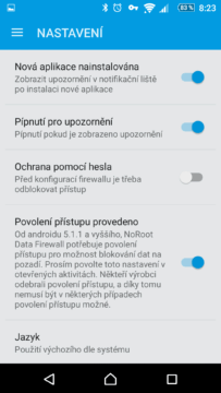 Nastavení