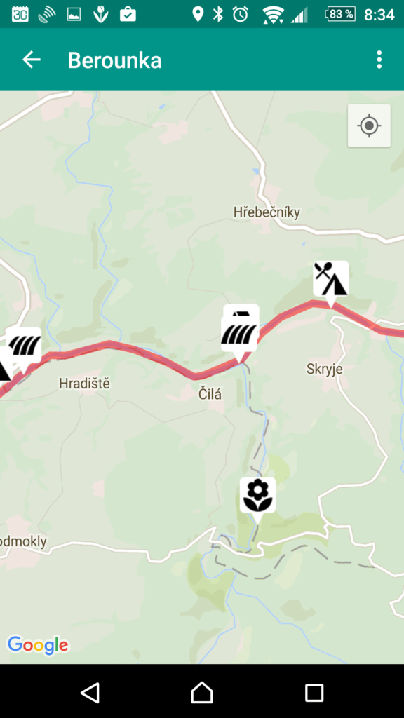 Kilometráž – vodácká navigace