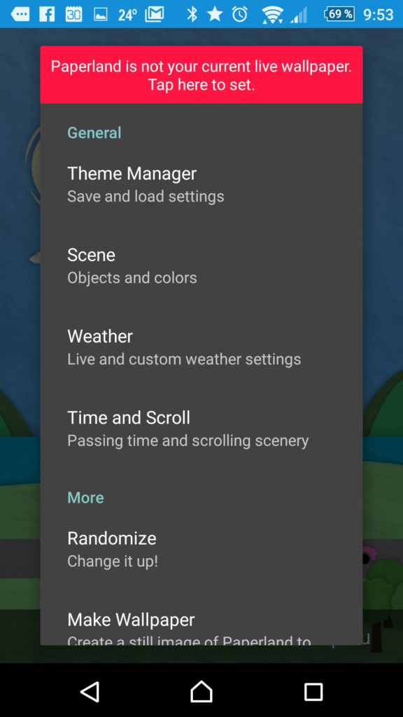 Paperland Live Wallpaper