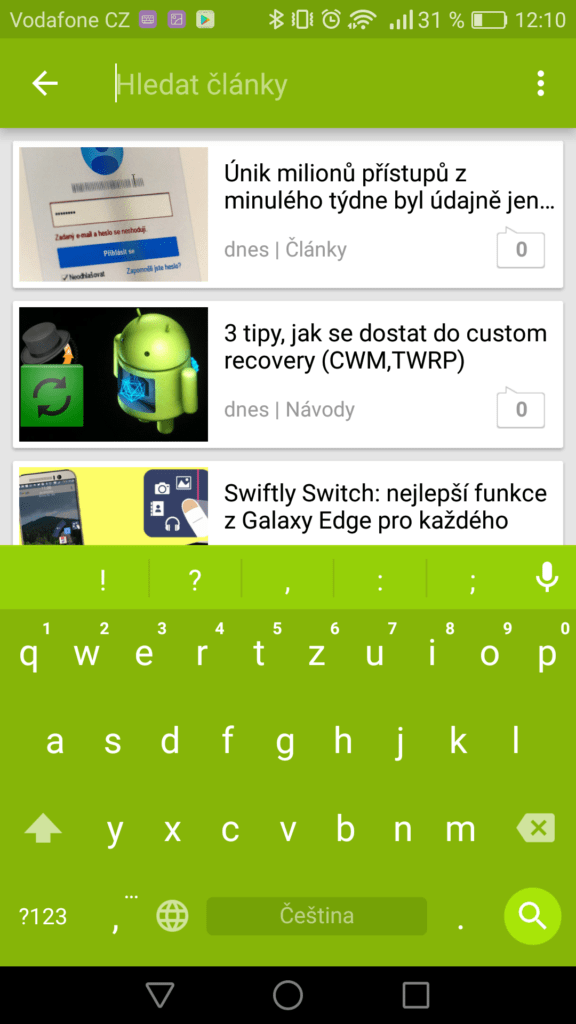 5 klávesnic z Google Play Chrooma Keyboard 3