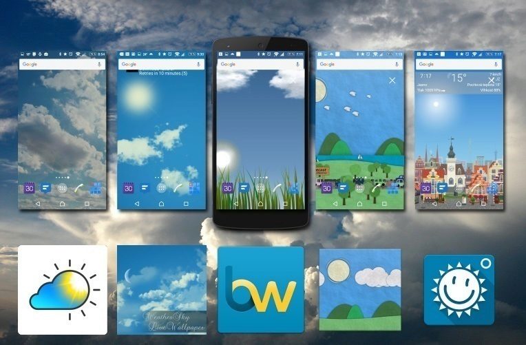 5 zivych tapet pocasi ico