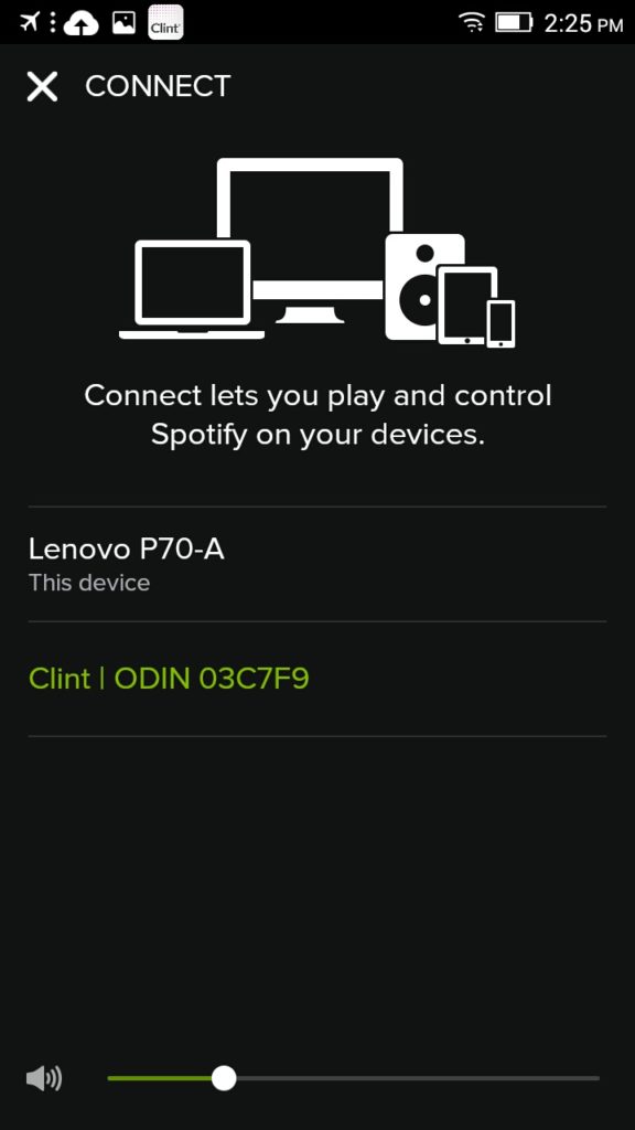 Clint Odin oficiální aplikace Spotify