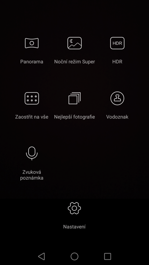 Huawei P8 aplikace fotoaparátu 2