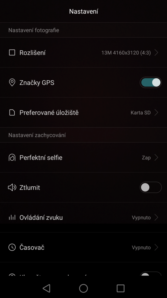 Huawei P8 aplikace fotoaparátu 3