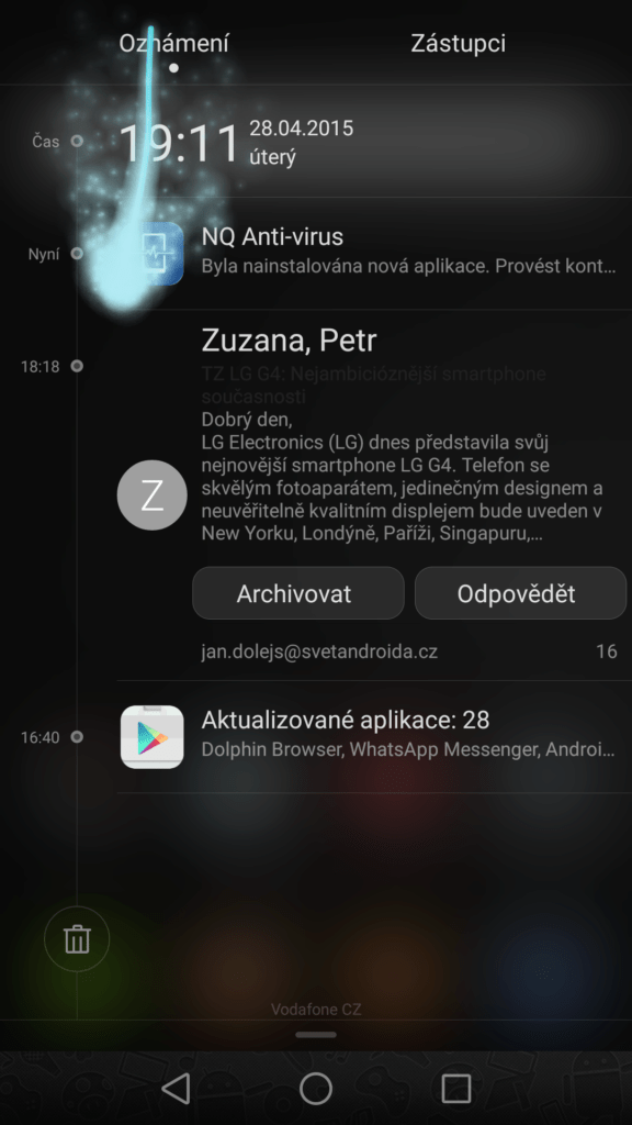 Huawei P8 gesta screenshot