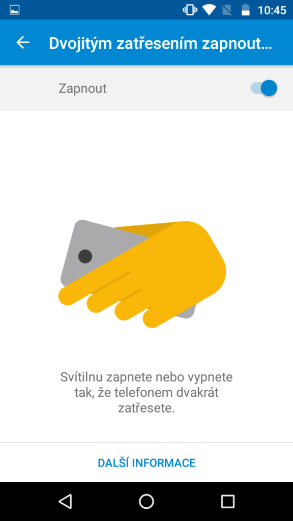 Lenovo Moto G 2015 systém Android gesta 1