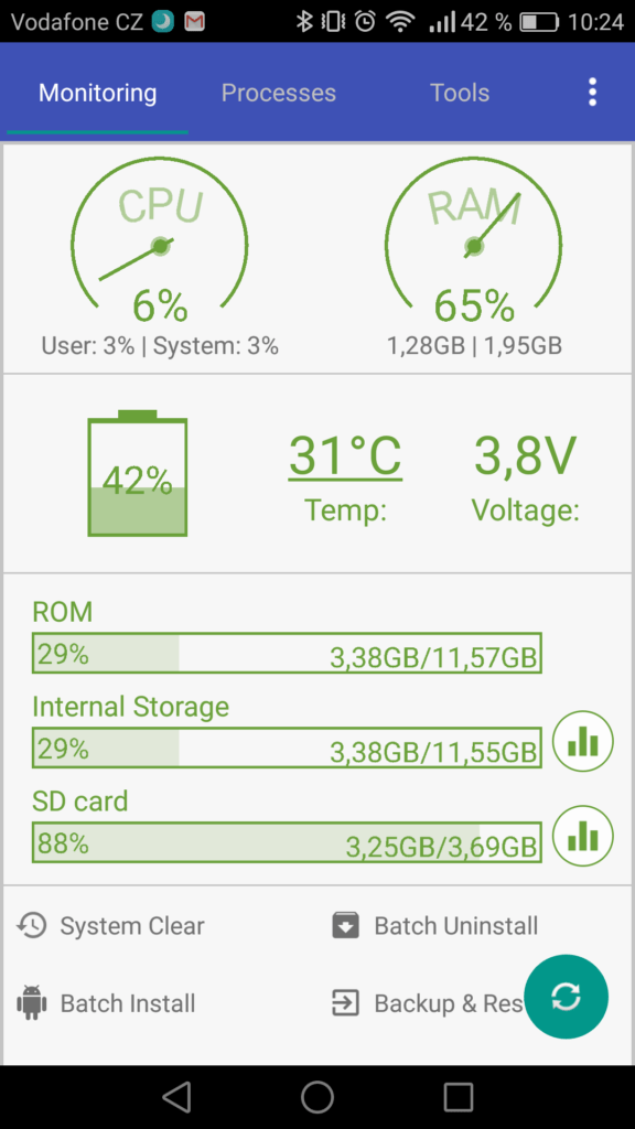 Nepořádek v Androidu Android Assistant 1