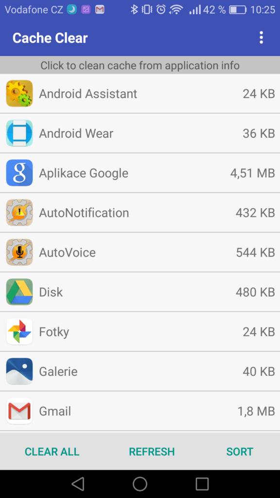 Nepořádek v Androidu Android Assistant 4