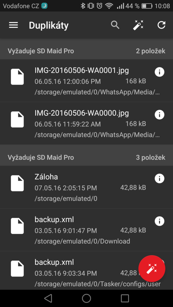 Nepořádek v Androidu SD Maid 1