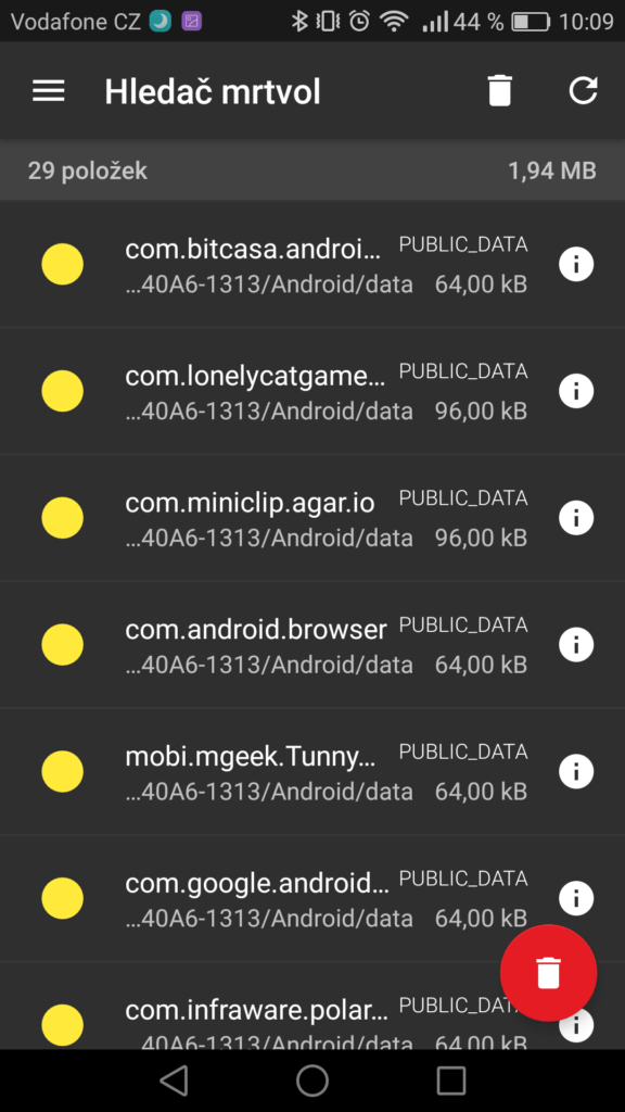Nepořádek v Androidu SD Maid 3