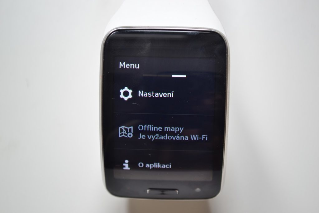 Samsung Gear S navigace Here 3