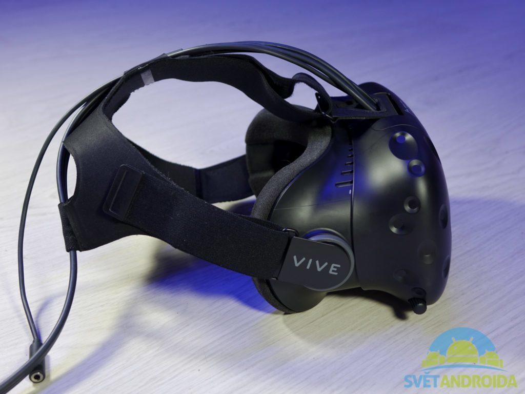 HTC Vive konstrukce popruhy