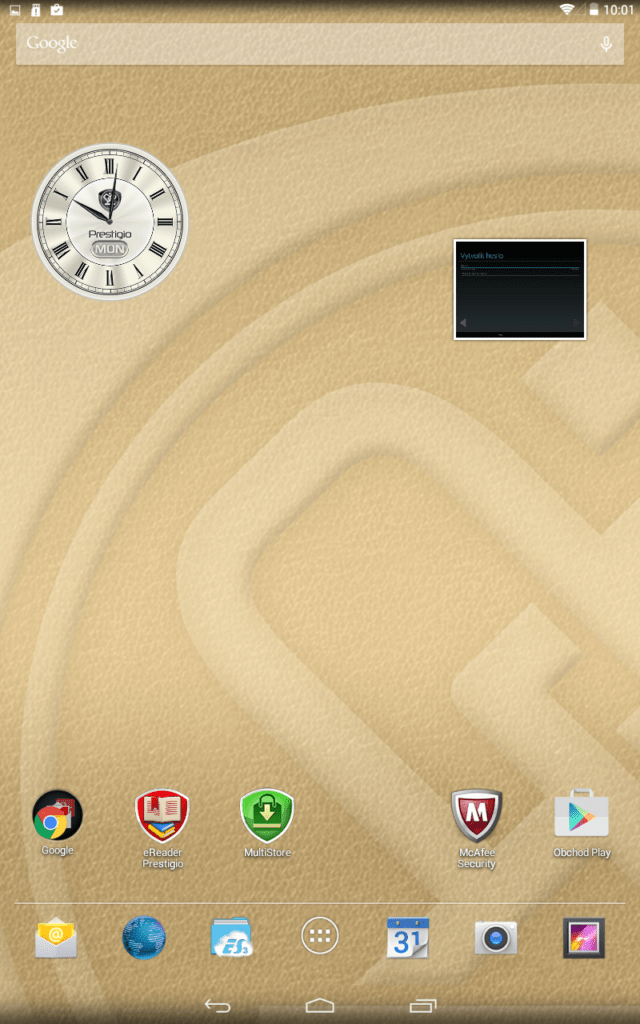 Prestigio MultiPad Consul 7008 4G domácí obrazovka