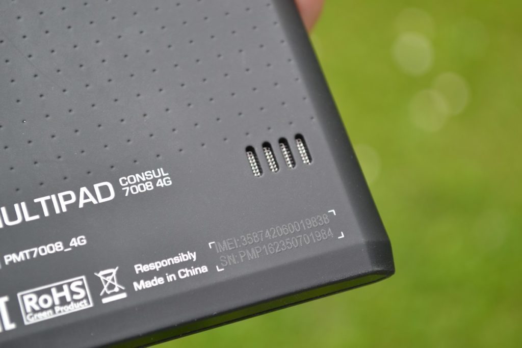 Prestigio MultiPad Consul 7008 4G hlasitý reproduktor 1