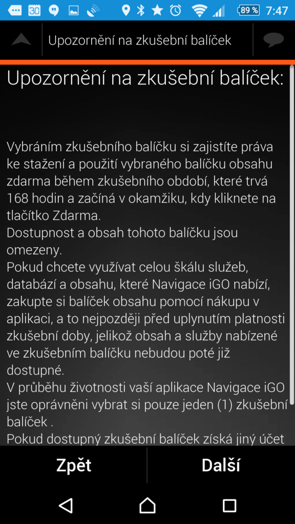 O zkušebních balíčcích