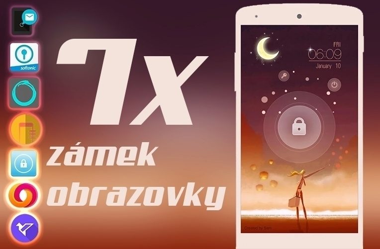 7x Zámek obrazovky náhleďák