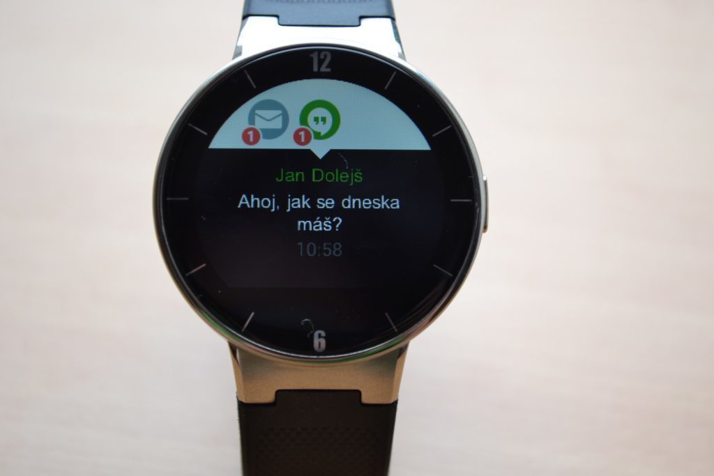 Alcatel OneTouch Watch notifikace 1