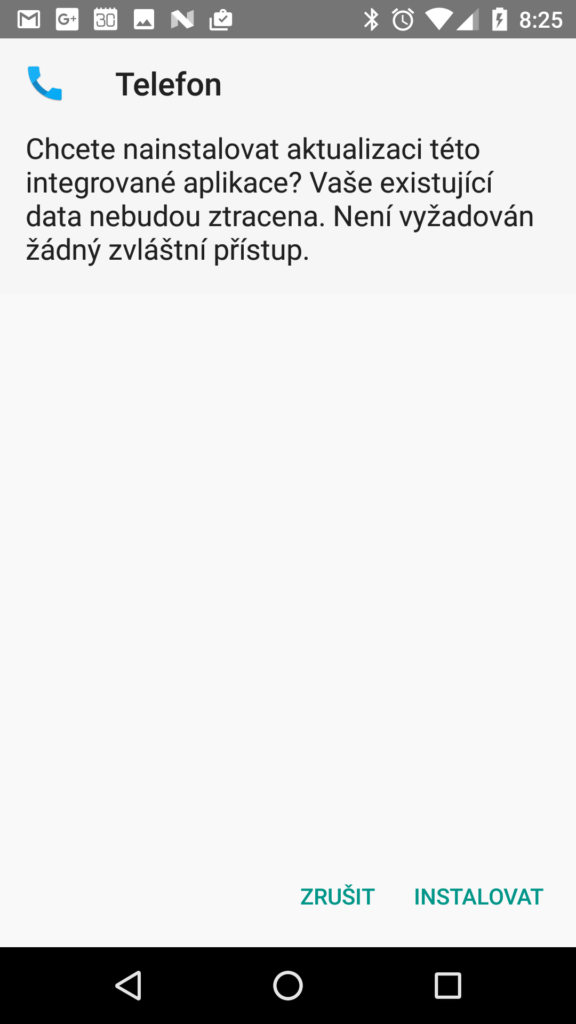 Na Android N jsme aplikaci nainstalovali