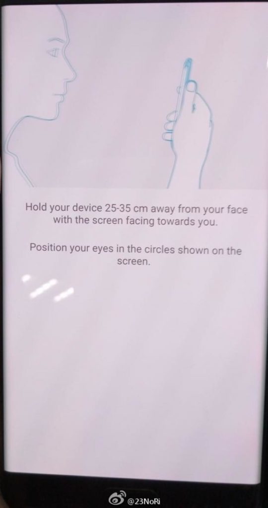 Telefon Samsung Galaxy Note iris scanner 2
