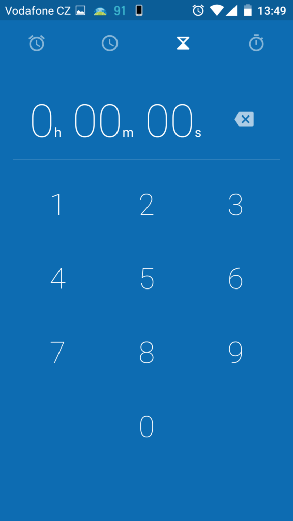 Vodafone Smart ultra 6 aplikace hodiny