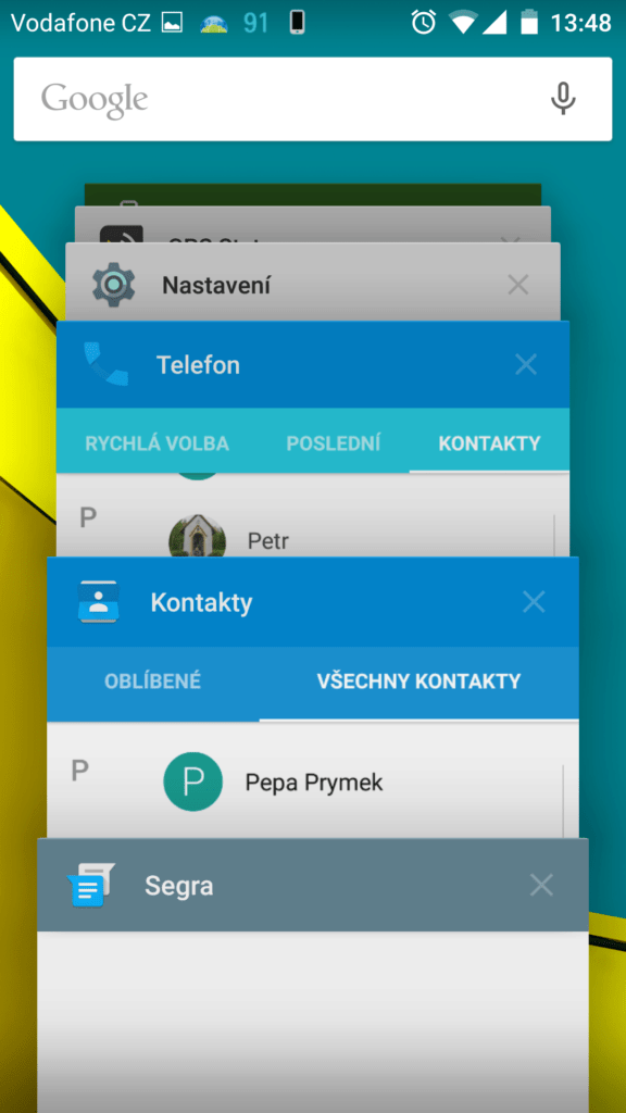Vodafone Smart ultra 6 multitasking
