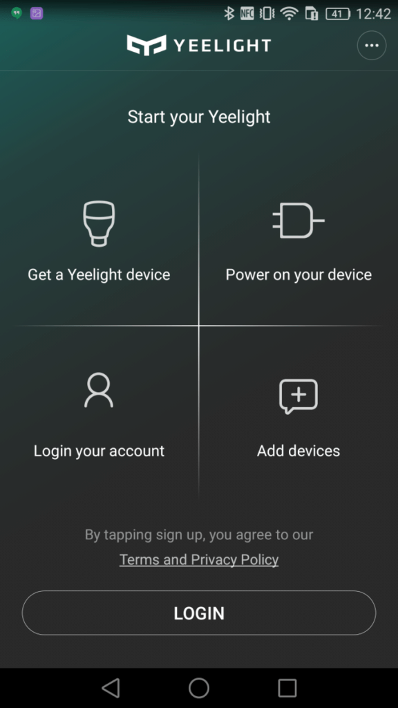 Xiaomi Yeelight Lamp první spuštění 2