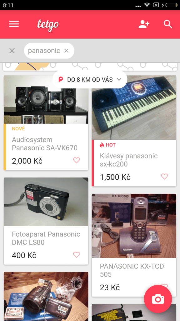 Aplikace LetGo online bazar