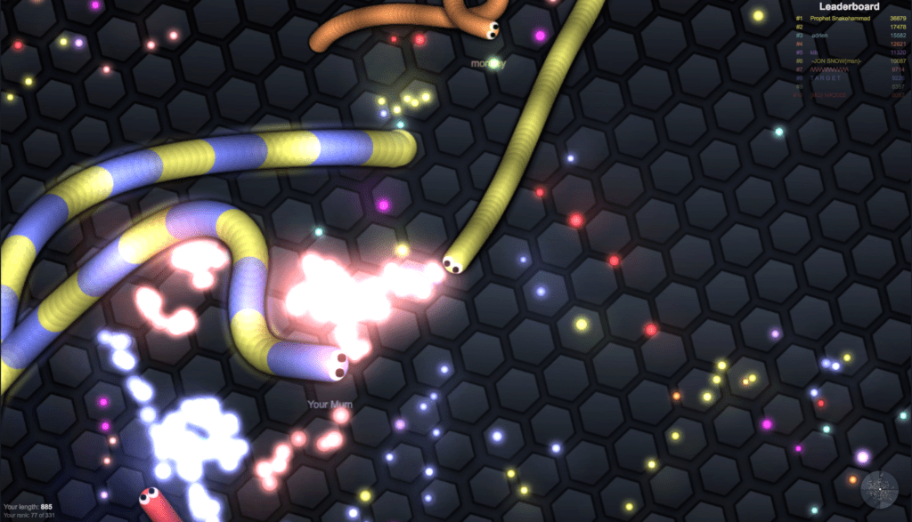 Hra slither.io