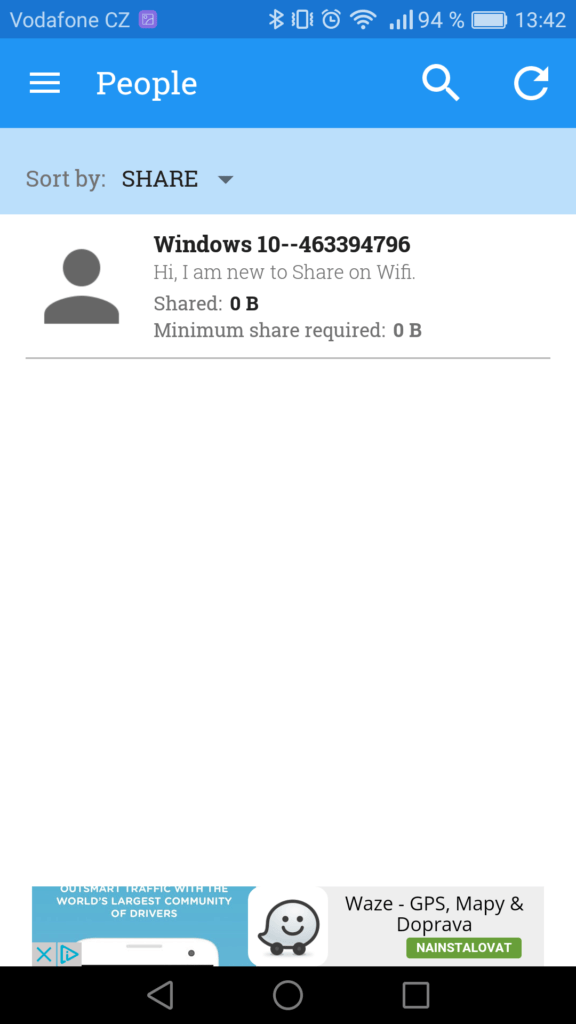 Jak posilat soubory pres Wi Fi shareonwifi 1