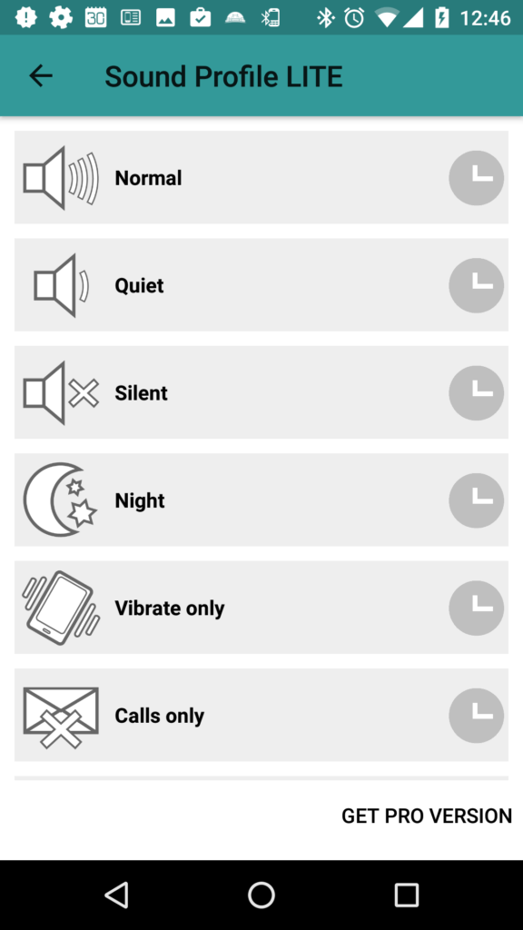 Sound Profile +volume schedule
