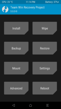 Alternativní recovery TWRP s dotekovým ovládáním