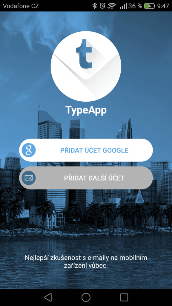 TypeApp Gmail v Androidu 1