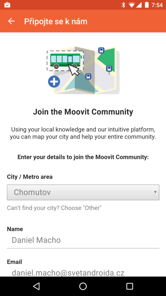 Moovit připoj se ke komunitě