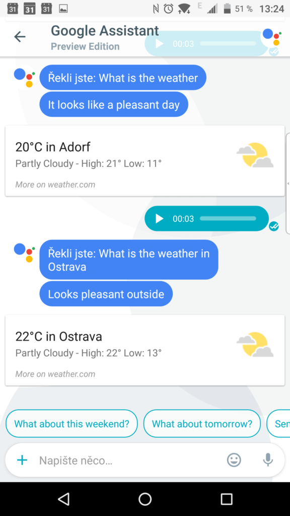 Oblíbené otevírací téma: počasí