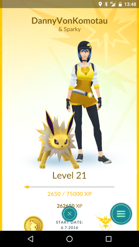 aktualizace pokemon go profil a buddy