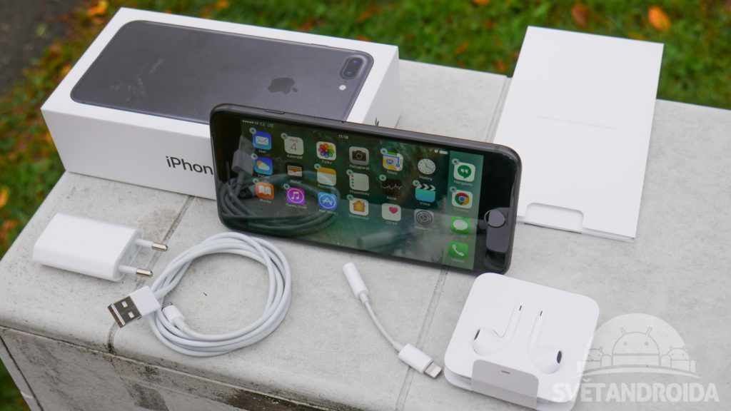 Apple iPhone 7 Plus konstrukce obsah baleni