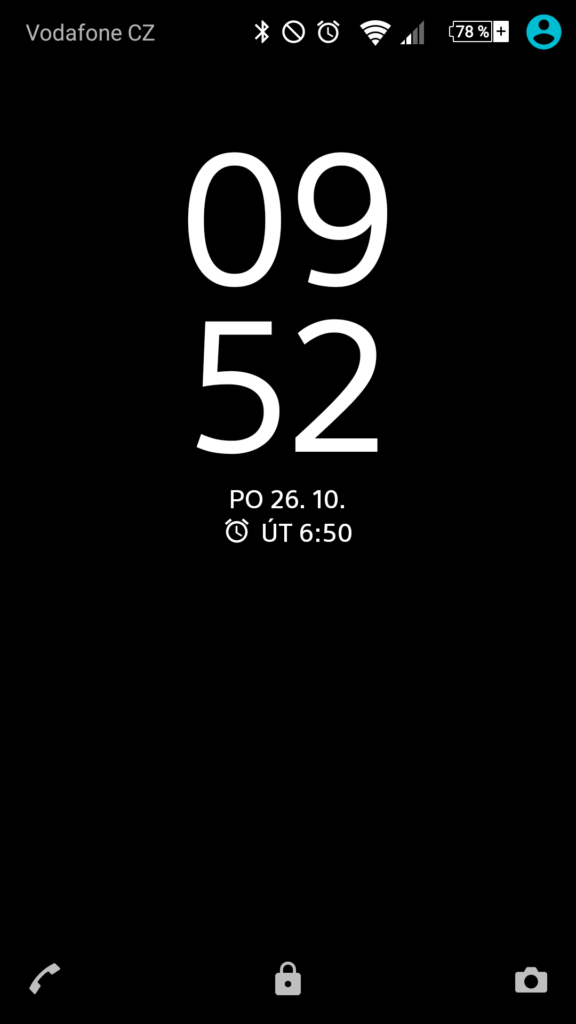Sony Xperia Z5 systém zamykací obrazovka